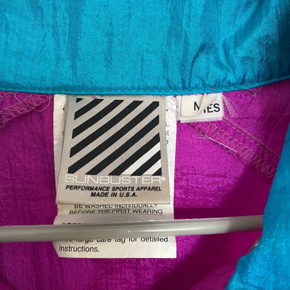 Vintage 80s windbreaker jacket woman’s size M - Picture 7 of 7